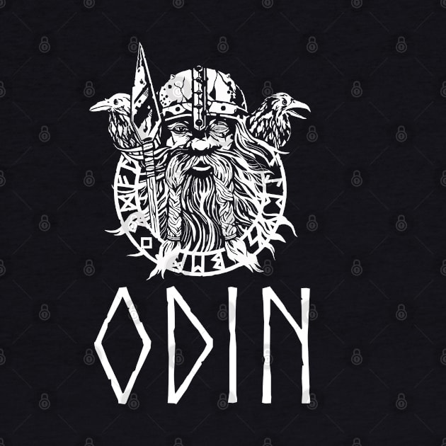 Ancient Nordic Medieval Germanic Mythology Norse God Odin by Styr Designs